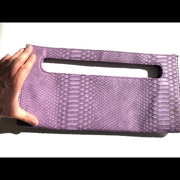 Oversized Python Clutch NWOT - Picture 3 of 10